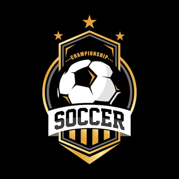 Vector soccer football badge symbol design templates sport team identity vector illustrations