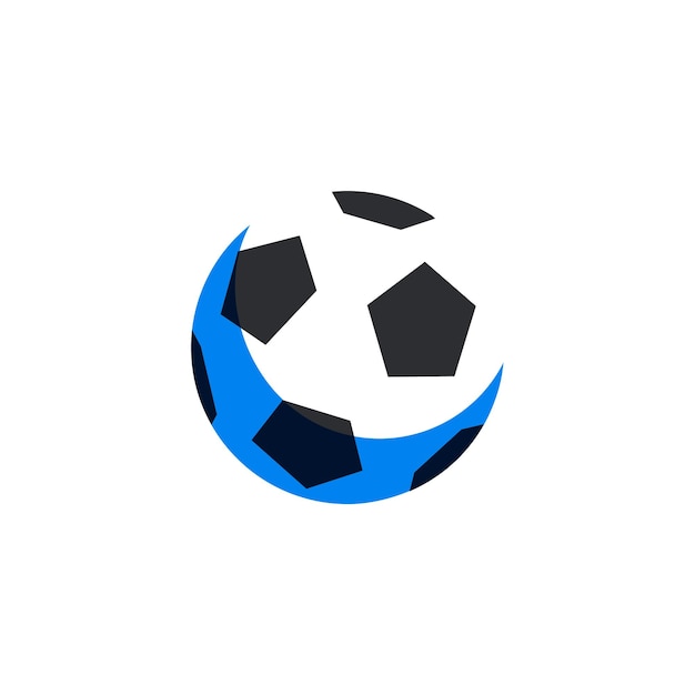 soccer football ball icon in flat style soccer logo football ball isolated on white background