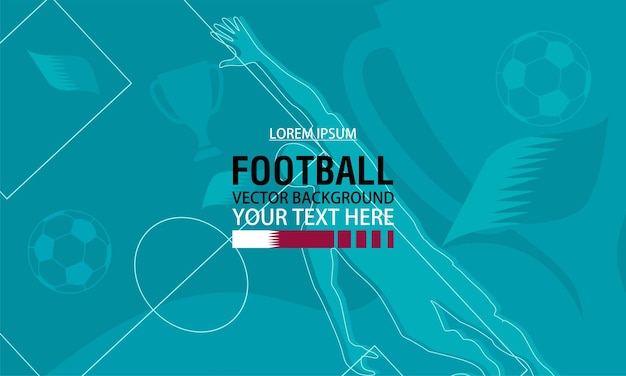 Soccer or football championship background. suitable for your project website, poster, display