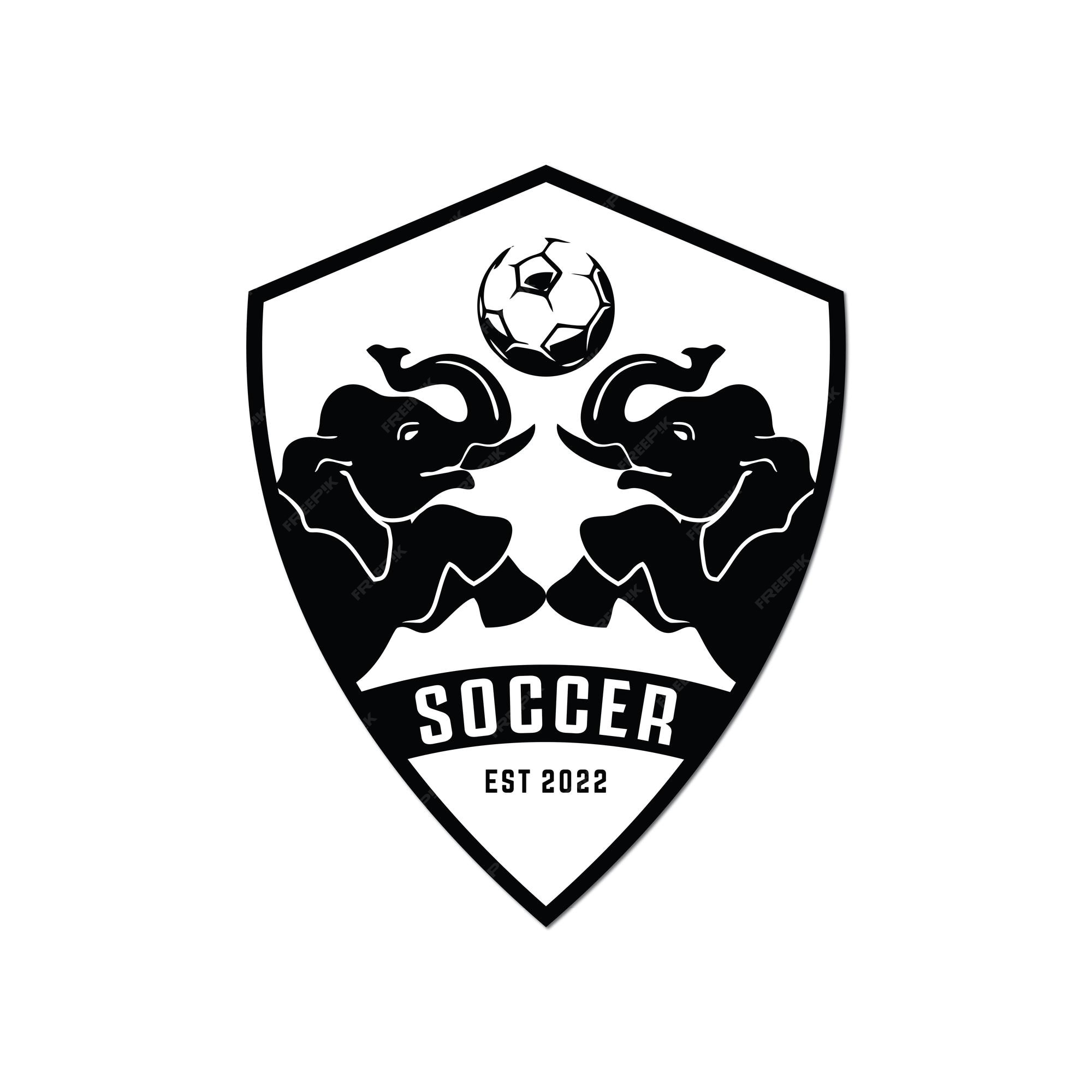 Premium Vector | Soccer football elephant sport logo design soccer ...