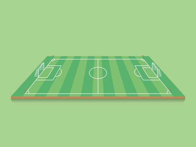 Vector soccer, football field.