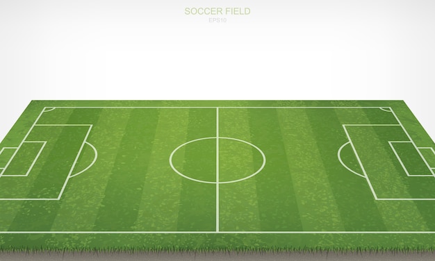 Vector soccer football field.
