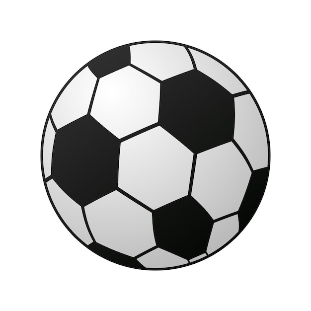 Vector soccer or football icon isolated on white background. vector illustration