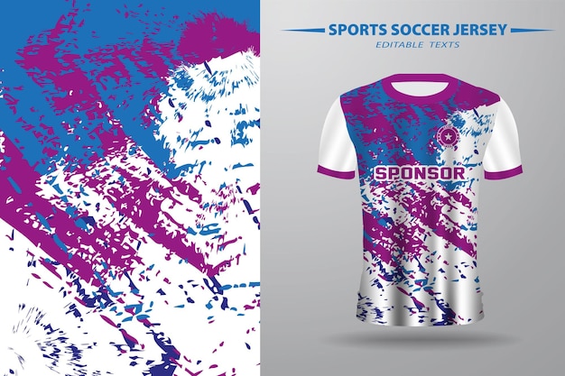 Soccer Football Jersey Design Template for Printing