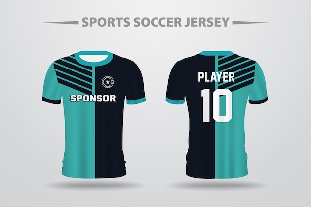 Soccer Football Jersey Design Template for Printing