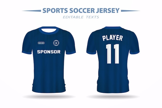 Soccer Football Jersey Design Template for Printing