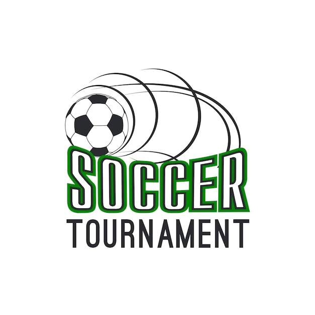soccer football league tournament ball vector icon