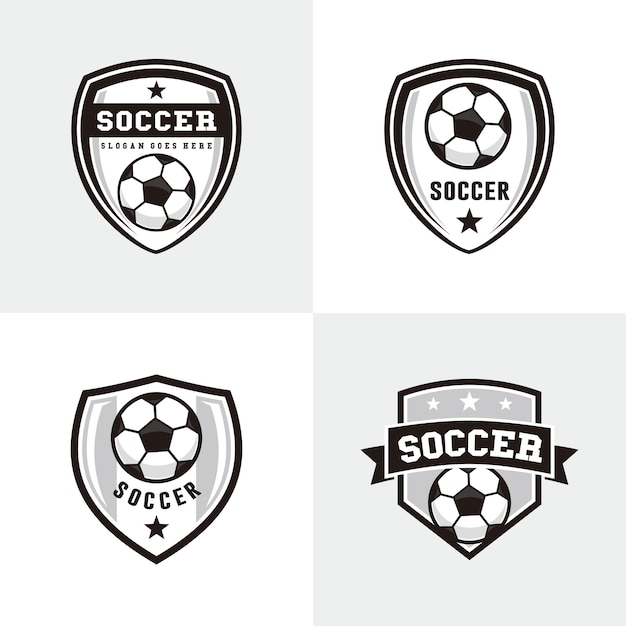 Soccer, football logo template