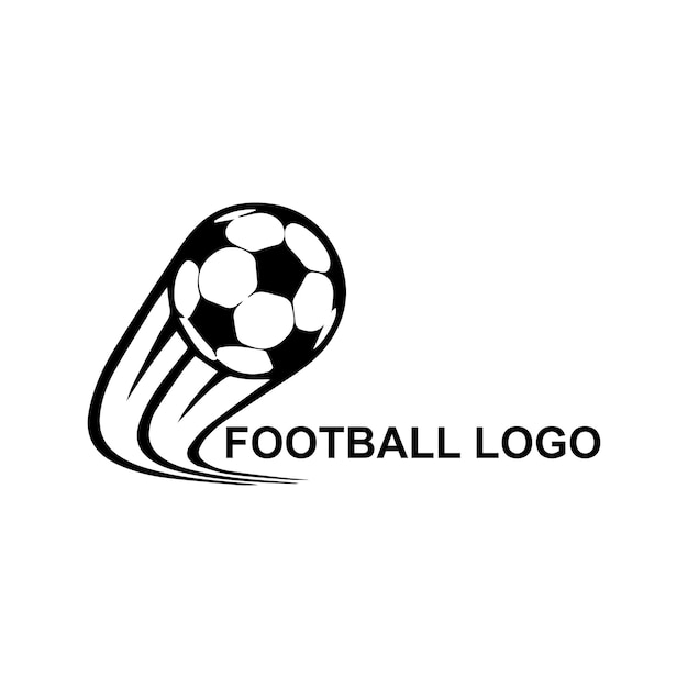 Vettore disegno vettoriale del logo del calcio e del calcio