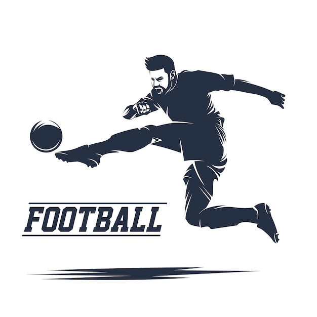 Calcio e calcio logo vettoriale