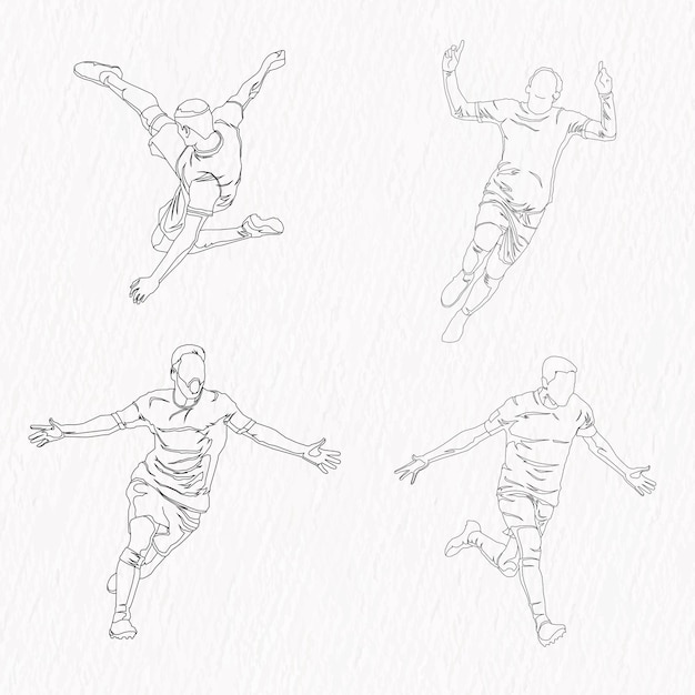 Some Loose Sketches of Footballers | Greg Tatum