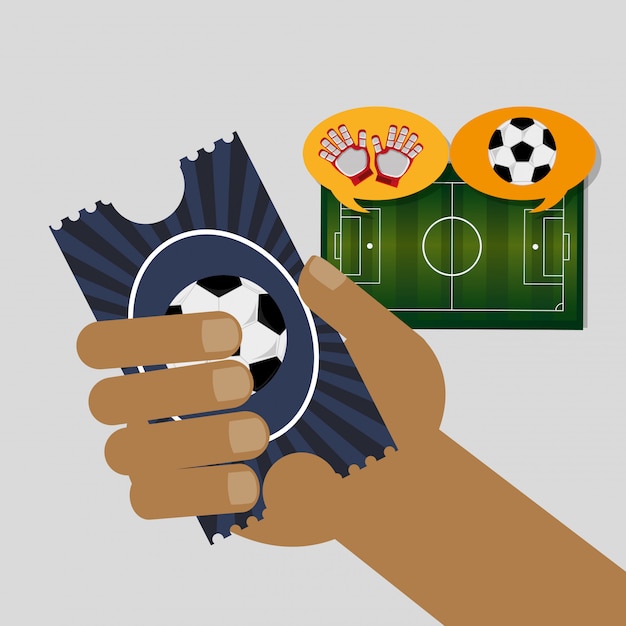 Vector soccer football related icons image