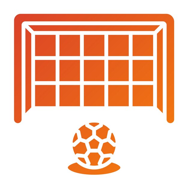 Vettore soccer free kick icon style