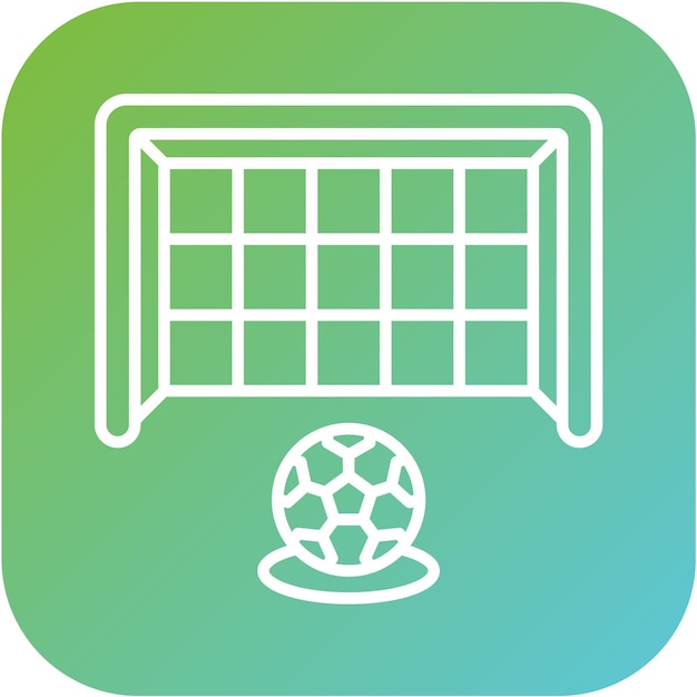 Вектор Футболный стиль free kick icon