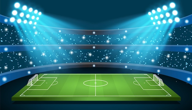 Gioco di calcio vector stadium