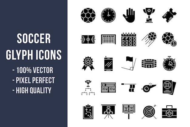 Soccer Glyph Icons