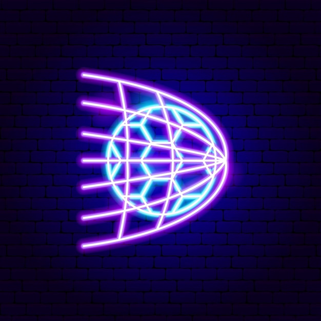 Soccer Goal Neon Sign