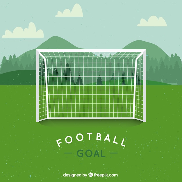 Vettore vector soccer goal