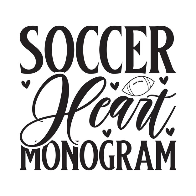 Soccer Heart Monogram