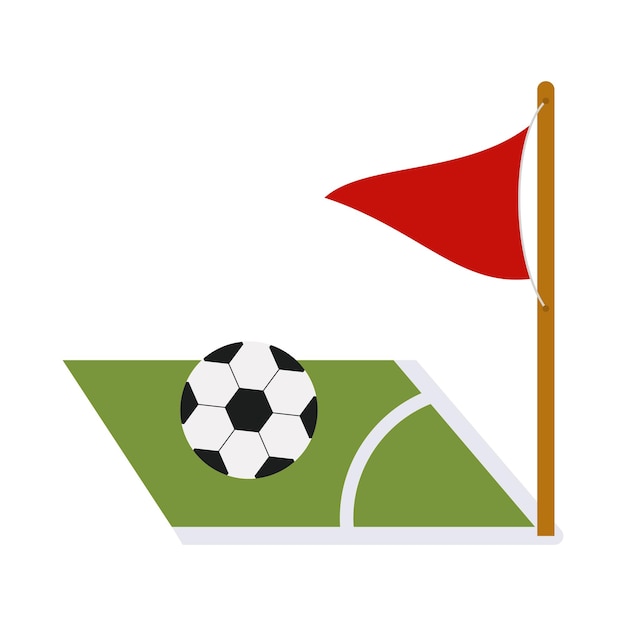 심판과 함께 축구 아이콘 물체 골 트로피 공 부츠 축구 지원 팀과 팬 요소 터 일러스트레이션