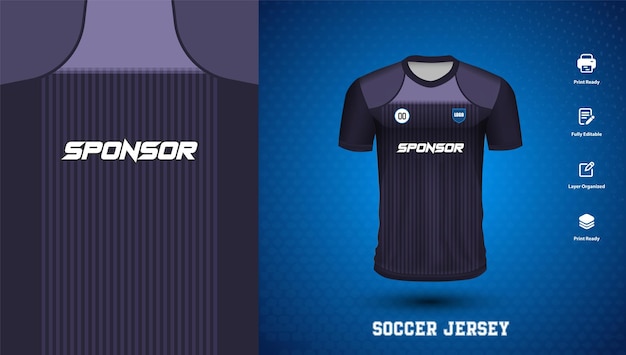벡터 크리켓 축구를 위한 축구 유니폼 디자인 또는 스포츠 티셔츠 디자인