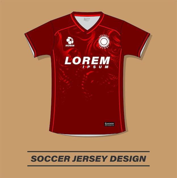 Soccer jersey design for print sublimation