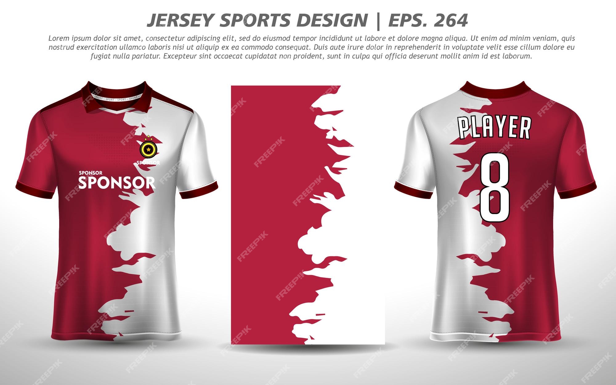 Free Vector  Premium collection of soccer jerseys