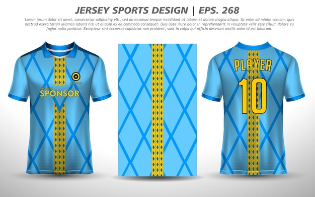 Soccer jersey design for sublimation sport t shirt design Premium Free Vector collection Abstract football jersey geometric pattern