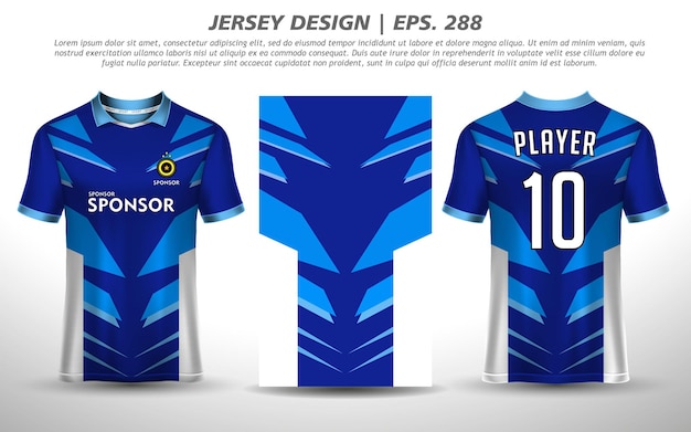 Soccer jersey design for sublimation sport t shirt design Premium Free Vector collection