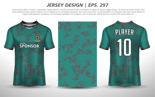 Design della maglia da calcio per il design della maglietta sportiva a sublimazione collezione premium free vector