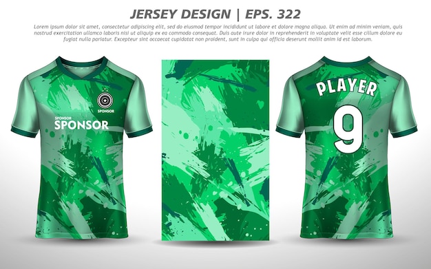 Soccer jersey design for sublimation sport t shirt design Premium Free Vector collection