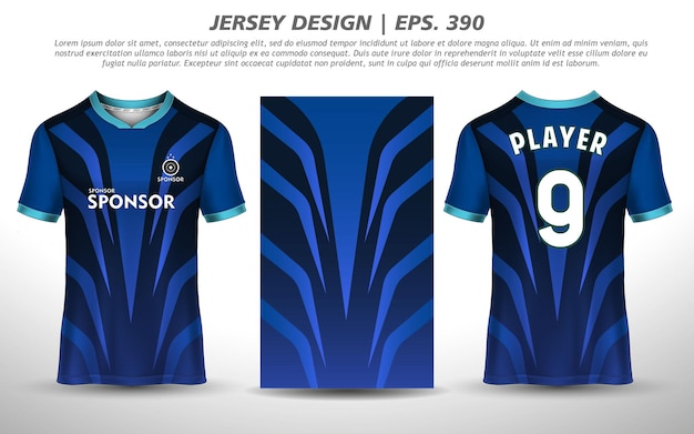 Soccer jersey design for sublimation sport t shirt design Premium Free Vector collection