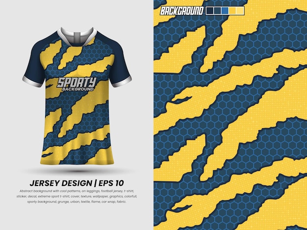 Soccer jersey design for sublimation, sport t shirt design, template jersey