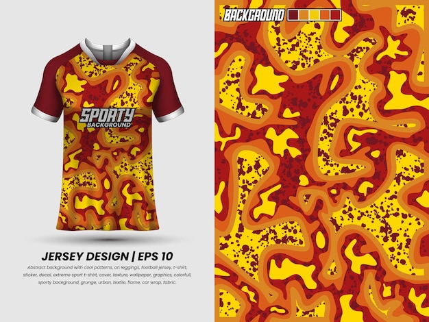 Soccer jersey design for sublimation, sport t shirt design, template jersey