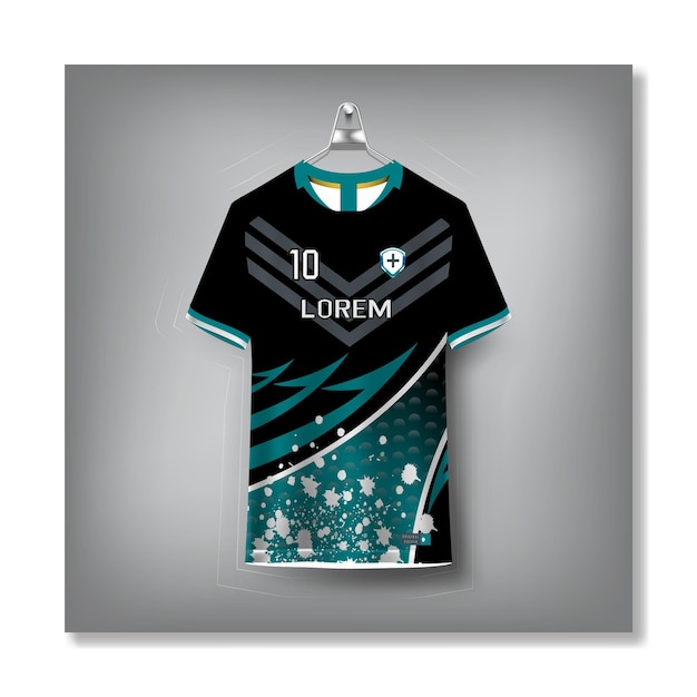 Vector soccer jersey design for sublimation sport t shirt design