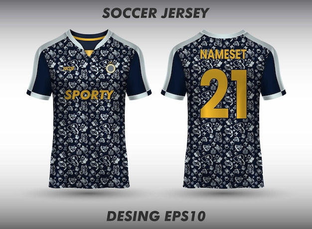 Soccer jersey design for sublimation sport t shirt design