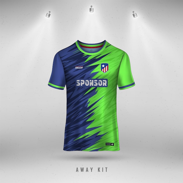 Soccer jersey design for sublimation, sport t shirt design