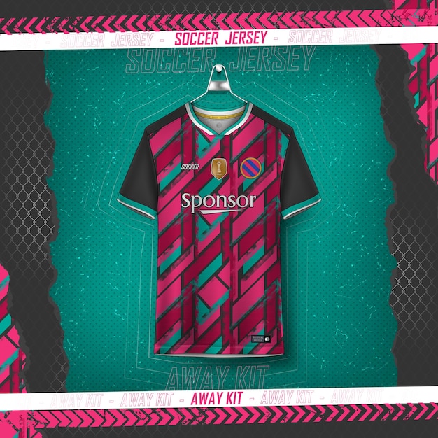 Soccer jersey design for sublimation, sport t shirt design