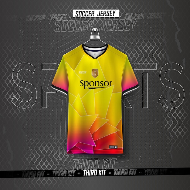 Soccer jersey design for sublimation, sport t shirt design