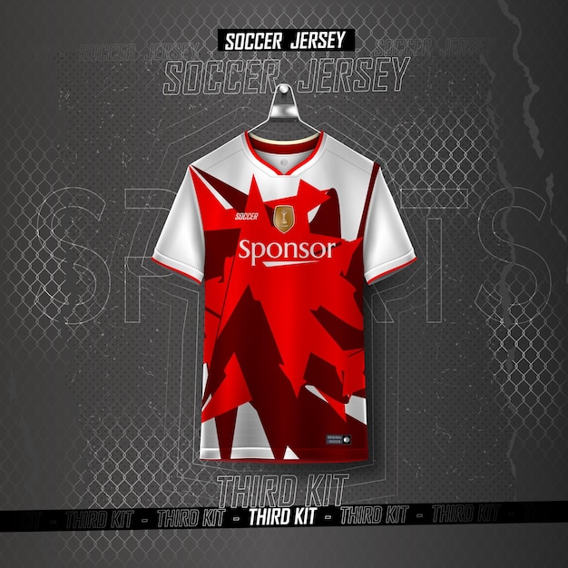 Soccer jersey design for sublimation, sport t shirt design