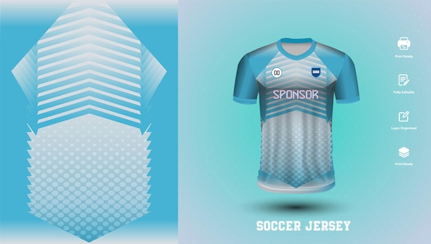 soccer jersey design for sublimation or sports jersey design