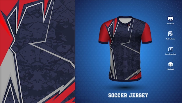 Premium Vector | Soccer jersey design for sublimation or sports tshirt ...