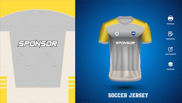 サッカーのジャージのデザインは,クリケットフットボールのスポーツTシャツのデザインです.