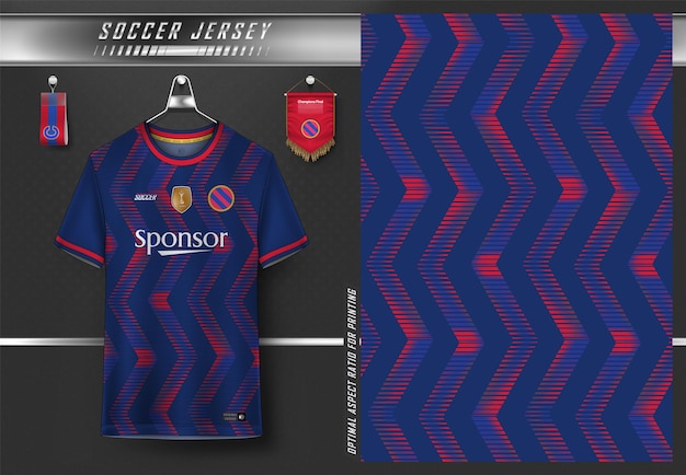 Design della maglia da calcio per la sublimazione