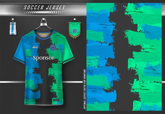 Soccer jersey design for sublimation