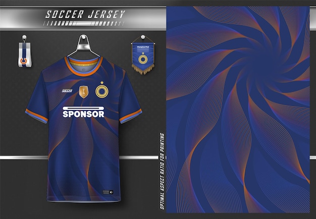 Soccer jersey design for sublimation