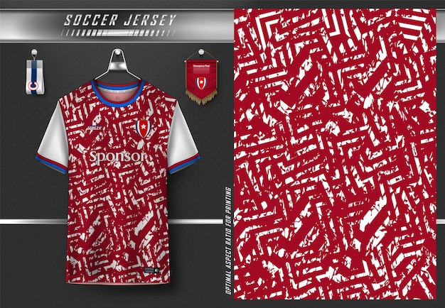 Design della maglia da calcio per la sublimazione