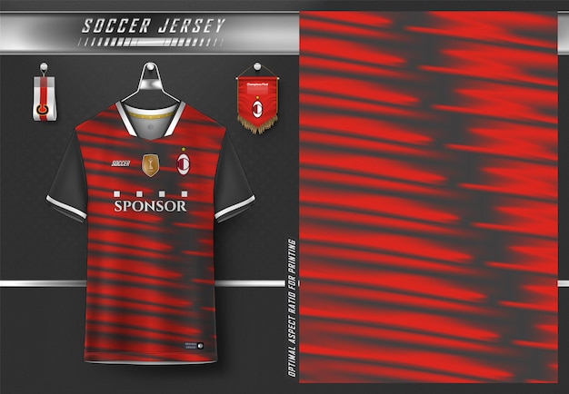 Soccer jersey design for sublimation