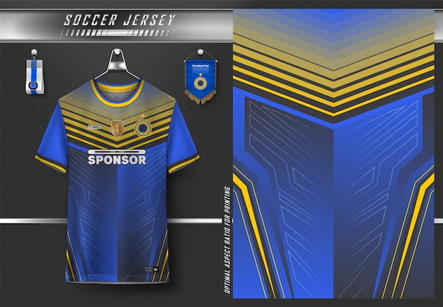 Soccer jersey design for sublimation