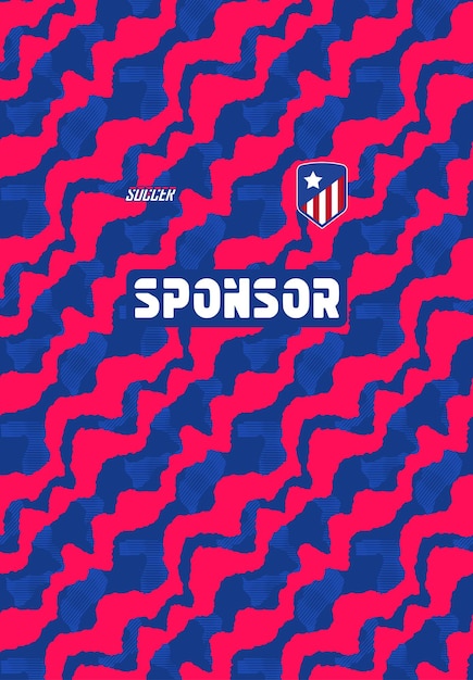 Design della maglia da calcio per la sublimazione